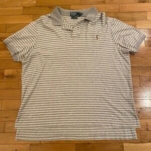 Polo Ralph Lauren Mens Striped Polo Shirt Short Sleeve Casual Business XXLarge